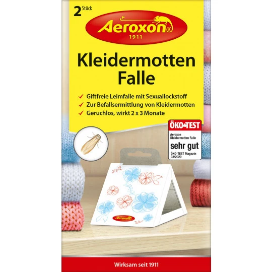 Kleidermotten-Falle 2ST Kleidermotten-Falle 2ST -Geschäft Für Körperpflegeprodukte aeroxon kleidermotten falle 4027600234402 1200