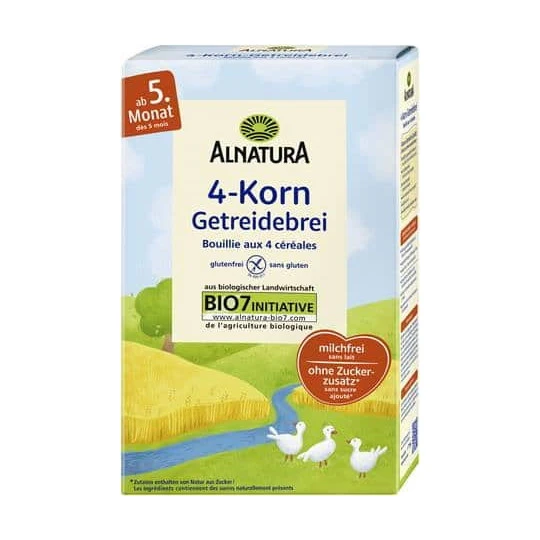 Bio 4-Korn Getreidebrei ab dem 5.Monat 250G Bio 4-Korn Getreidebrei Ab Dem 5.Monat 250G -Geschäft Für Körperpflegeprodukte alnatura4 korngetbrei