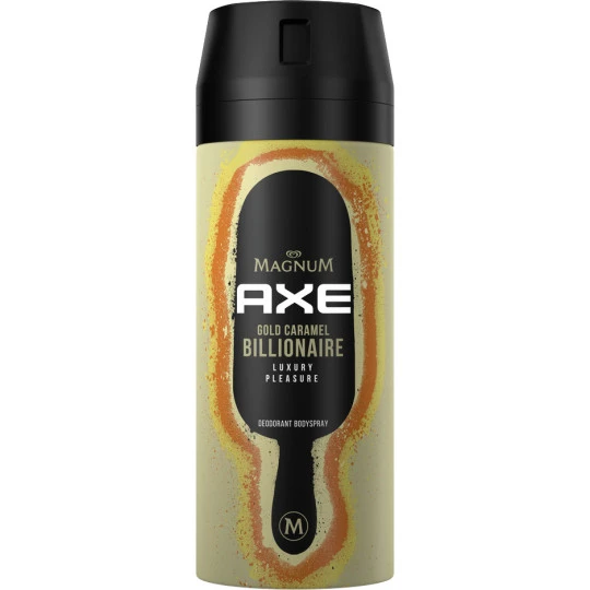 Bodyspray Gold Caramel Billionaire Magnum 150ML Axe Bodyspray Gold Caramel Billionaire Magnum 150ML -Geschäft Für Körperpflegeprodukte