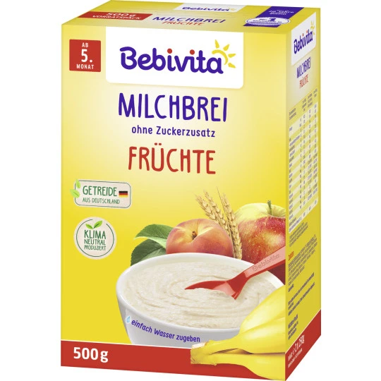 Milchbrei Früchte ab 5.Monat 500G Milchbrei Früchte Ab 5.Monat 500G -Geschäft Für Körperpflegeprodukte bebivita milchbrei framp252chte ab 5monat 500g