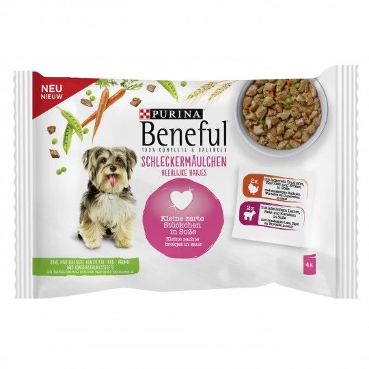 Beneful Schleckermäulchen Lamm & Truthahn 4x 100G Purina Beneful Schleckermäulchen Lamm & Truthahn 4x 100G -Geschäft Für Körperpflegeprodukte