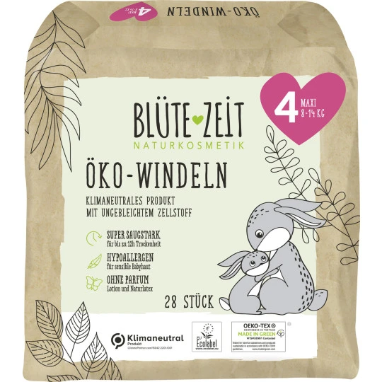 Öko-Windeln Größe 4 Maxi 8-14KG 28ST Öko-Windeln Größe 4 Maxi 8-14KG 28ST -Geschäft Für Körperpflegeprodukte