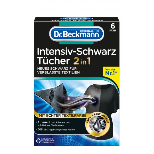 Beckmann Intensiv-Schwarz Tücher 6ST Dr. Beckmann Intensiv-Schwarz Tücher 6ST -Geschäft Für Körperpflegeprodukte drbeckmann intensivschwarz tamp252cher 6st