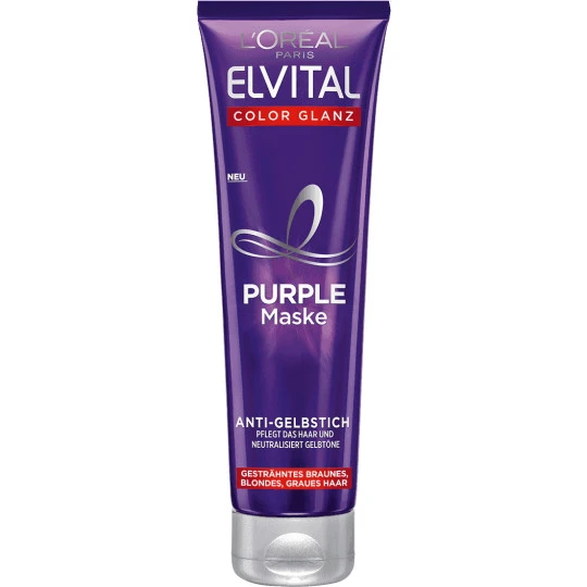 Elvital Color Glanz Purple Maske 150ML L'Oreal Elvital Color Glanz Purple Maske 150ML -Geschäft Für Körperpflegeprodukte elvitalpurplemaske
