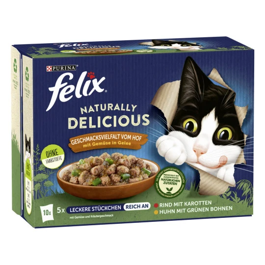 Naturally Delicious vom Hof 10x80G Felix Naturally Delicious Vom Hof 10x80G -Geschäft Für Körperpflegeprodukte