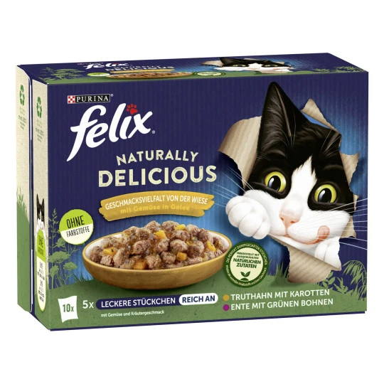 Naturally Delicious von der Wiese 10x80G Felix Naturally Delicious Von Der Wiese 10x80G -Geschäft Für Körperpflegeprodukte