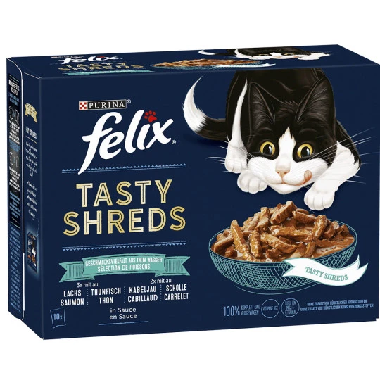 Tasty Shreds Geschmacksvielfalt aus dem Wasser 10x80G Felix Tasty Shreds Geschmacksvielfalt Aus Dem Wasser 10x80G -Geschäft Für Körperpflegeprodukte