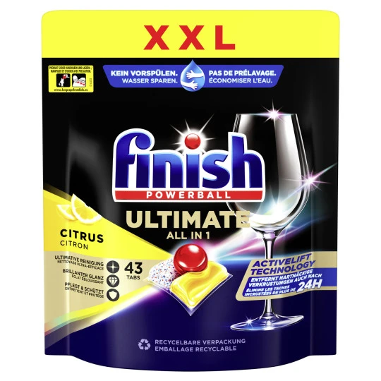 Powerball Ultimate All-in-1 Tabs Citrus XXL 43ST Finish Powerball Ultimate All-in-1 Tabs Citrus XXL 43ST -Geschäft Für Körperpflegeprodukte