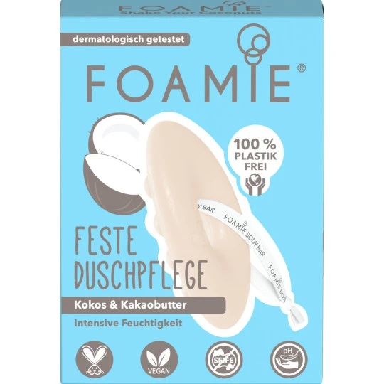 Feste Duschpflege Kokos & Kakaobutter 80G Feste Duschpflege Kokos & Kakaobutter 80G -Geschäft Für Körperpflegeprodukte foamie feste duschpflege kokosampampkakaobutter 80g