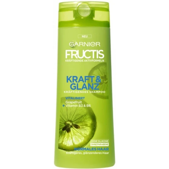 Fructis Kraft & Glanz kräftigendes Shampoo 250ML Garnier Fructis Kraft & Glanz Kräftigendes Shampoo 250ML -Geschäft Für Körperpflegeprodukte garnierfructiskraftglanzshampoo
