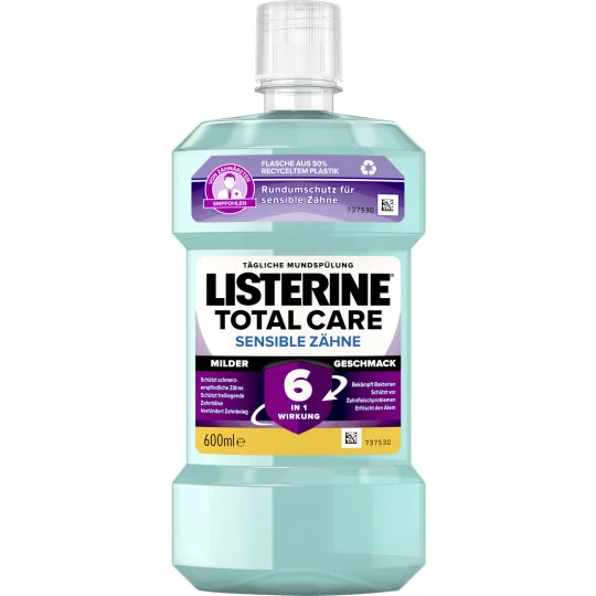 Listerine Total Care Sensible Zähne Mundspülung 600ML -Geschäft Für Körperpflegeprodukte listerine mundspamp252lung total care sensitive 600ml