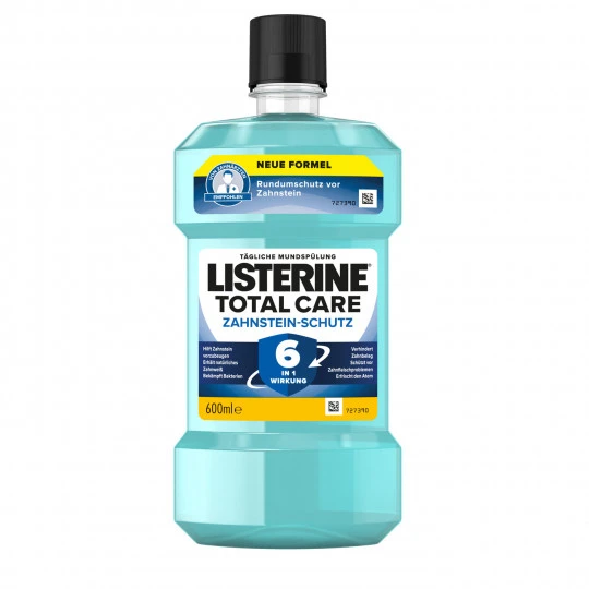 Total Care Zahnsteinschutz Mundspülung 600ML Listerine Total Care Zahnsteinschutz Mundspülung 600ML -Geschäft Für Körperpflegeprodukte listerine mundspamp252lung zahnsteinschutz 600ml