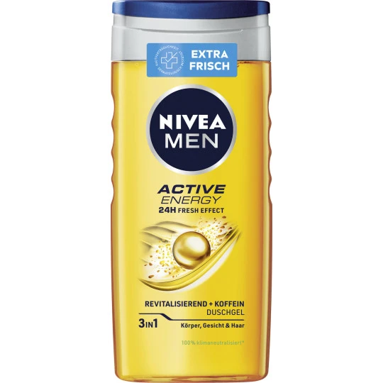 Men 3in1 Duschgel Active Energy 24H Fresh Effect 250ML NIVEA Men 3in1 Duschgel Active Energy 24H Fresh Effect 250ML -Geschäft Für Körperpflegeprodukte nivea men 3in1 duschgel active energy 24h fresh effect 250ml