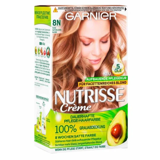Nutrisse Nudes Coloration 8N natuerliches blond 160ML Garnier Nutrisse Nudes Coloration 8N Natuerliches Blond 160ML -Geschäft Für Körperpflegeprodukte nutrisse creme 8n nude natuerliches blond 3600541901759