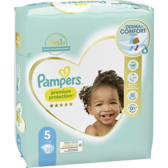 Pampers® Premium Protection 5 11-16KG 22ST -Geschäft Für Körperpflegeprodukte pampers premium protection junior windeln gr5 1116kg single pack 22st