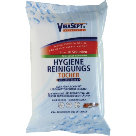 Hygiene Reinigungstücher 40ST Hygiene Reinigungstücher 40ST -Geschäft Für Körperpflegeprodukte vibasept af hygiene reinigungstamp252cher 40st